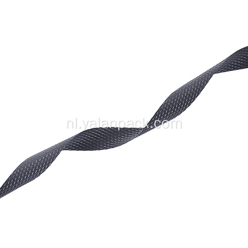Zwarte plastic palletbandbanden riemen